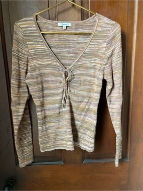 Madewell women's extra large long sleeve brown sweater
